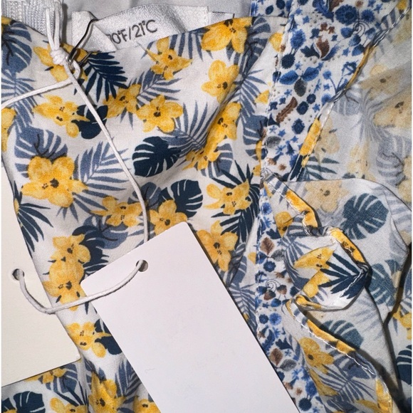 NWT 7021 Ruffle Printed High Waist Dress Size Large - Picture 7 of 7